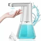 Seifenspender Automatisch, 400ml Elektrischer Seifenspender Mit Sensor, Schaumseifenspender Automatisch Mit 3 einstellbare Stufen, Seifenspender No Touch für Küchen Badezimmer