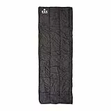 SOUK ONE Premium Deckenschlafsack Schlafsack 70x190cm für Erwachsene Camping Wandern Reisen Couch (Schwarz)