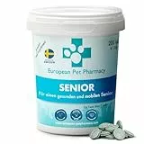 European Pet Pharmacy Senior Joint Care Hund Nahrungsergänzungsmittel Hund für Senioren – Glucosamine Chondroitin - Joint Care für Hunde im Alter von 7+ Jahren - 200 Gelenktabletten für Hunde