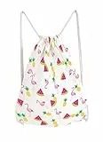 infinite by GEDA LABELS (INFKH) Flamingo Früchte Turnbeutel 42 cm, Bunt