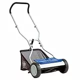 LUX-TOOLS HS-38 Spindelrasenmäher mit Einer Schnittbreite von 38 cm inkl. 35 l Fangkorb | Handbetriebener Rasenmäher mit 4-facher Schnitthöhenverstellung zwischen 13 mm und 38 mm