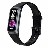 MORELOCO Fitness Tracker Smartwatch Herren Damen,24H Herzfrequenz- & Schlaftracking,Blutsauerstoff-Tracking, 20+ Sportmodi,1,1' AMOLED Display, Schrittzähler, IP67 wasserdicht für iOS Android (Black)