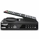 PremiumX Sat Receiver FTA 522 HD - DVB-S2 Digital Satellitenreceiver, Unicable tauglich, HDMI & SCART, 2X USB Media Player, 12V FullHD, vorinstallierte deutsche Sender