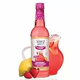 Jordan's Skinny Mixes Zuckerfreier Sirup, Erdbeer-Limonadengeschmack, aromatisierter Wasserverstärker, Getränkemischung für Eistee, Limonade und mehr, kalorienfreies Aroma, Keto-freundlich, 60 ml, 1