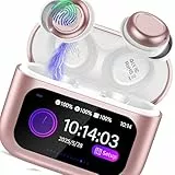 ZYHKON Bluetooth Kopfhörer, Bluetooth 5.4, 48H Spielzeit Mini Kopfhörer, Wireless Ohrhörer für Seitenschläfer Roségold