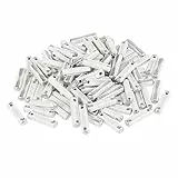 X AUTOHAUX 100 Stück Weiße 8A Auto-Sicherungsröhre Universal 25x6x5mm für Europäische Autos