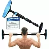 NEOLYMP Klimmzugstange Türrahmen ohne Schrauben mit Pull up Bar E-Book - Klimmzugstange verstellbar 70-100 cm mit Gewindesperre für sicheren Halt bis zu 200kg (Blau)