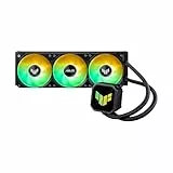 ASUS TUF Gaming LC III 360 ARGB All-in-One-Flüssig-CPU-Kühler (vorinstallierte, integrierte Dreifachlüfter, 400mm Schläuche, Intel LGA 1851, 1700, 1200 und AMD AM5, AM4, Aura ARGB Beleuchtung)