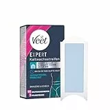 Veet Expert Kaltwachsstreifen Bikinizone & Achseln - Wachsstreifen zur Haarentfernung für alle Hauttypen inkl. sensibler Haut - 8 Doppelstreifen = 16 Streifen