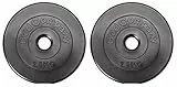 Bad Company Hantelscheiben 30/31 mm Kunststoff 2 x 2,5 kg I Gewicht 2,5kg Paarweise I Gewichte für Langhantel und Kurzhantel