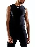 Craft Herren Cool Mesh Superlight Funktionsshirt Ärmellos | M Baselayer Mit Perfekter Belüftung Activewear-Tops Für, Schwarz, M EU