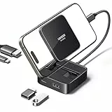 UGREEN Revodok Magnetische Dockingstation mit 4K@60Hz HDMI USB-C & USB-A, 100W PD Schnellladung USB C Hub kompatibel mit iPhone 16/15 Serie, iPad Pro und mehr