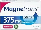 Magnetrans® ULTRA 375mg Kapseln Nahrungsergänzungsmittel – Magnesiumkapseln bei erhöhtem Magnesiumbedarf - 1 x 20 Kapseln, 375 mg Magnesium, geschmacksneutral