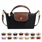 Generisch Mini Umhängetasche in Farbblockoptik für Damen, Small Crossbody Bag,Quadratische Klein Handtasche in Volltonfarbe mit Verstellbarem Riemen, Schultertasche（Schwarz）
