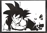 moreno-mata Echtes Handgemachtes Graffiti Son Go... Manga und Anime Aesthetic Poster & Kunstdrucke Bilder Dragonb... Plakat Handmade Deko Wandbilder Wohnzimmer Wanddeko Geschenke für Männer und Frauen