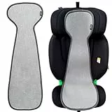 HECKBO Kinder Sitzauflage Sommer Antischwitz für Kinderwagen - Gruppe 2/3 - Autositz für Kinder Matte - universal - Mädchen Jungen - grau