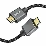 Hama Premium HDMI Kabel 3 Meter Ultra High Speed (Exzellentes Monitorkabel 4K / 8K, 48 Gbit/s, UHD Bildschirmkabel eARC, Ethernet, HDR, Aramidfaser Kabelmantel, HDMI 2.1 Kabel 120 Hz/60 Hz) 3m