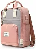 YAMTION Rucksack Laptop Damen Schulrucksack Mädchen Teenager Rucksack Frauen mit Laptopfach für 15.6 Zoll Laptop für Schule Universität Freizeit Arbeit