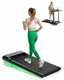 Raceable Walking Pad mit Steigung, Lacuffy Laufband für Zuhause mit APP-Steuerung, unter dem Schreibtisch Laufband mit AI-Training und Multi-Runner-Rennen, Max 136kg