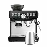 Sage - The Barista Express - Kaffeemaschine mit manuellem Milchaufschäumer & Mahlwerk - Automatisches Mahlen, individueller Milchschaum - Schwarzer Sesam