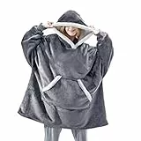Shamdon Home Collection Oversize Hoodie Decke Damen, Unisex Kapuzenpullover, Riesen-Sweatshirt, Super weich und bequem, Geeignet für Erwachsene, Männer, Frauen, Jugendliche
