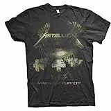Metallica Herren Metallica_Master of Puppets Distressed_Men_bl_ts:1xl T-Shirt, Schwarz (Black Black), X-Large