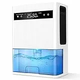 GOYJOY Luftentfeuchter Elektrisch,3000ml Raumentfeuchter Leise Dehumidifier for Home,LED-Display,Ideal für Wohnung,Badezimmer,Keller,mit Automatischer Abschaltung und Farbiger Nachtbeleuchtung