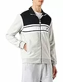 BOULOGNE track jacket-Light Grey Melange-Black Beauty-Bright White-S