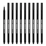 Westcott STORYLINER Fineliner schwarz 10 Stück | Premium Fineliner mit 0,4mm Strichstärke | Präzise Strichführung, metalleingefasste Spitze, schnelltrocknende Tinte auf Wasserbasis | E-737760 00