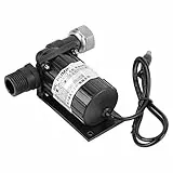 Akozon Wasser Pumpe, Umwälzpumpe DC 12V 10 Watt Brushless Wasserpumpe Hohe Temperaturbeständigkeit Umlauf Low Noise Schwarz