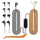 REDTIGER Dashcam Multi-Size Hardwire-Kit mit doppelter Kontrollleuchte, USB-C-Netzanschluss, inklusive 4 Arten von Sicherungs-Adaptern, 24-Stunden-Parküberwachung mit Niederspannungsschutz