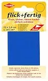 Kleiber flick und fertig, selbstklebender Flicken, Risse, Löcher, dünne Stellen einfach zukleben, Nylon zuschneidbar, kornblau (25 x 5,8 cm)