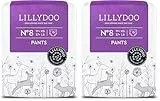 LILLYDOO Baby Windeln Pants - Größe 8 (17+ kg), 15 Höschenwindeln, Sicherer Auslaufschutz - Hautfreundlich, Weich & Ohne Lotionen für empfindliche Haut, Dermatologisch getestet (Packung mit 2)