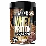 Warrior Whey Proteinpulver 500 g Plus Kreatin – (Doppelschokolade) muskelaturaufbau- und Erholungsgetränk, Genießen nach dem Training, Protein-Shake, Kohlenhydratarm & Lecker, Sporternährung