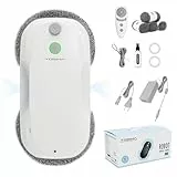 Tosima fensterputzroboter mit bidirektionalem ultraschall-zerstäubungs-wasserstrahl und 85ml-wassertank fensterroboter mit starker saugkraft für gründliche Reinigung Fenster aktualisierte Version 2025