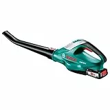 Bosch Home and Garden Akku Laubbläser ALB 18 LI (1 Akku, Max. Gebläsegeschwindigkeit 210 km/h, im Karton) Grün, Schwarz