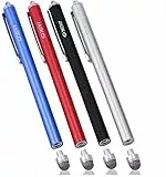 MEKO Eingabestift Stylus Touchscreen Pen für iPad iPhone Tablet Samsung (Schwarz/Silber/Rot/Blau)