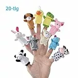 Caiming Finger Plüschtier [20-TLG] Mitgebsel | Kindergeburstagen | Gastgeschenke für Kinderparty und Stuffer für Ostereier1