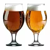 LAV Luxus Biergläser 6er Set, 0,5 Liter (Max 570ml) 100% BLEI FREI Bierglas, Craft Beer Glasses, Bierkelche, Stielbierglas, IPA Bierverkostungsglas, Bierkelchglas, Belgischen Biergläser