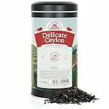 Hansefein Delicate Ceylon Schwarzer Tee TGFOP1 als tee geschenk oder tee set zum genießen perfektes tee geschenkset in der tee box Schwarztee mit Bergamotte (100g)