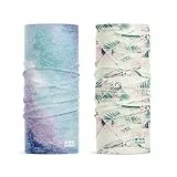 WK IEASON 2pc Multifunktionstuch Sommer Kühlender Multifunktionsschal Bandana Herren Damen Schlauchschal Halstuch Multifunctional Silk Cooling Headband Neck Gaiter Scarf Summer Face Scarf