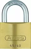ABUS Vorhängeschloss 45/40 aus Messing - inkl. 5 Schlüssel - mit Präzisions-Stiftzylinder mit Pilzkopfstiften - inkl. 5 Schlüssel - 20075 - ABUS-Sicherheitslevel 4 - Messingfarben