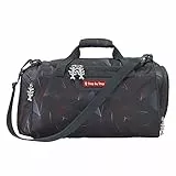 Step by Step Sporttasche Dragon Drako, schwarz-rot, mit Nasswäschefach, Abnehmbarer Tragegurt, Verstellbarer Schultergurt, für die 1. bis 4. Klasse, 13L
