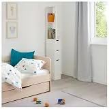 HTI living Raumteilerregal 136 cm Thekla Weiß Beistellschrank Nischenregal