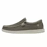 HEYDUDE Mikka Braided - Zapatos Estilo Mocasín para Hombre, Fossil, 44