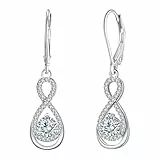 Micory Unendlichkeit Hängend Ohrringe Damen 925 Sterling Silber Ohrstecke für Schmuck Geschenke Damen Mama Freundin