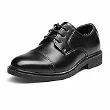 Bruno Marc Anzugschuhe Jungen Schnürhalbschuhe Derby Hochzeit Party Schuhe Kommunion Elegante Schuhe,Size 38.5,Schwarz,SBOX211K
