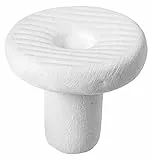 ARKA Korallen Ablegersteine 21 mm rund – 12 Keramik Frag Plugs für Korallenableger – mit Vertiefung, geriffelter Oberfläche & abtrennbarem Fuß – für Meerwasseraquarien myREEF-Plug