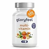 Multivitamin Hochdosiert - 450 Tabletten - Wertvolle Mineralien & alle A-Z Vitamine - 15 Monate Vorrat - Unterstützt das Immunsystem* - Laborgeprüft ohne Zusätze in Deutschland hergestellt