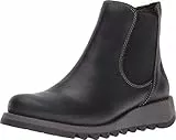 FLY London Damen Salv Chelsea Boots, Schwarz Black 000, 39 EU